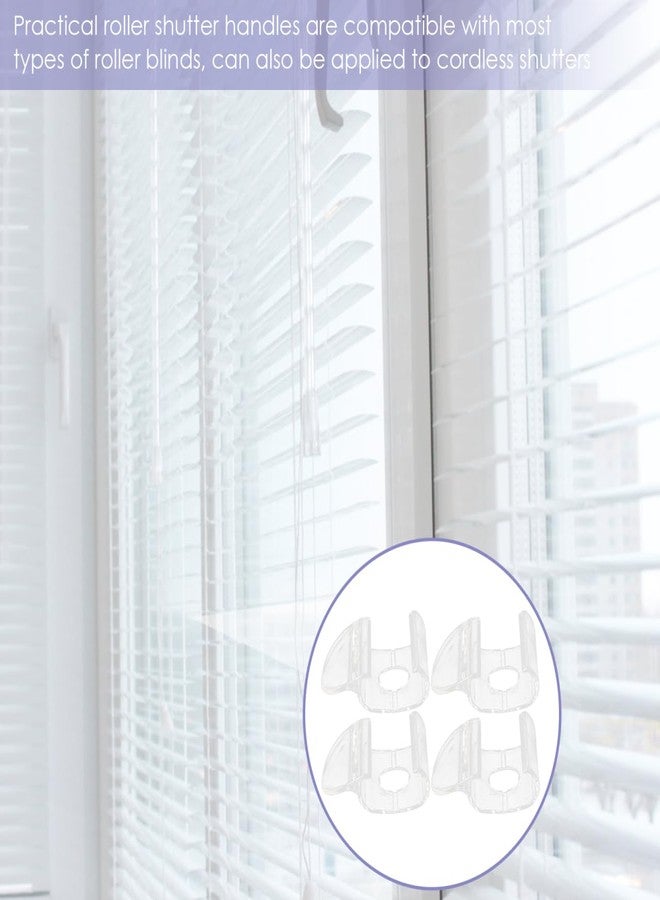 RORPOIR 4pcs Venetian Blind Clip Draw Rod for Cordless Blinds Lifting Clamp Blind Grip Blind Cord Winders Cordless Window Shades Blind Clips for Valance Sheer Curtain Plastic Mini Fixture, 5.7X3.8CM - Image 3